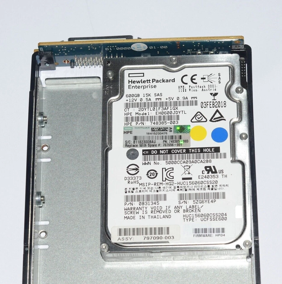 748385-003 787656-001 NEW SEALED Compatible HPE MSA 600GB SAS 12G 15K LFF CC HDD - Image 2 of 4