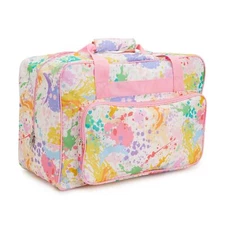 Sewing Machine Case Watercolor Carrier Tote Storage Organizer Bag 18.1x9.4x12.2"