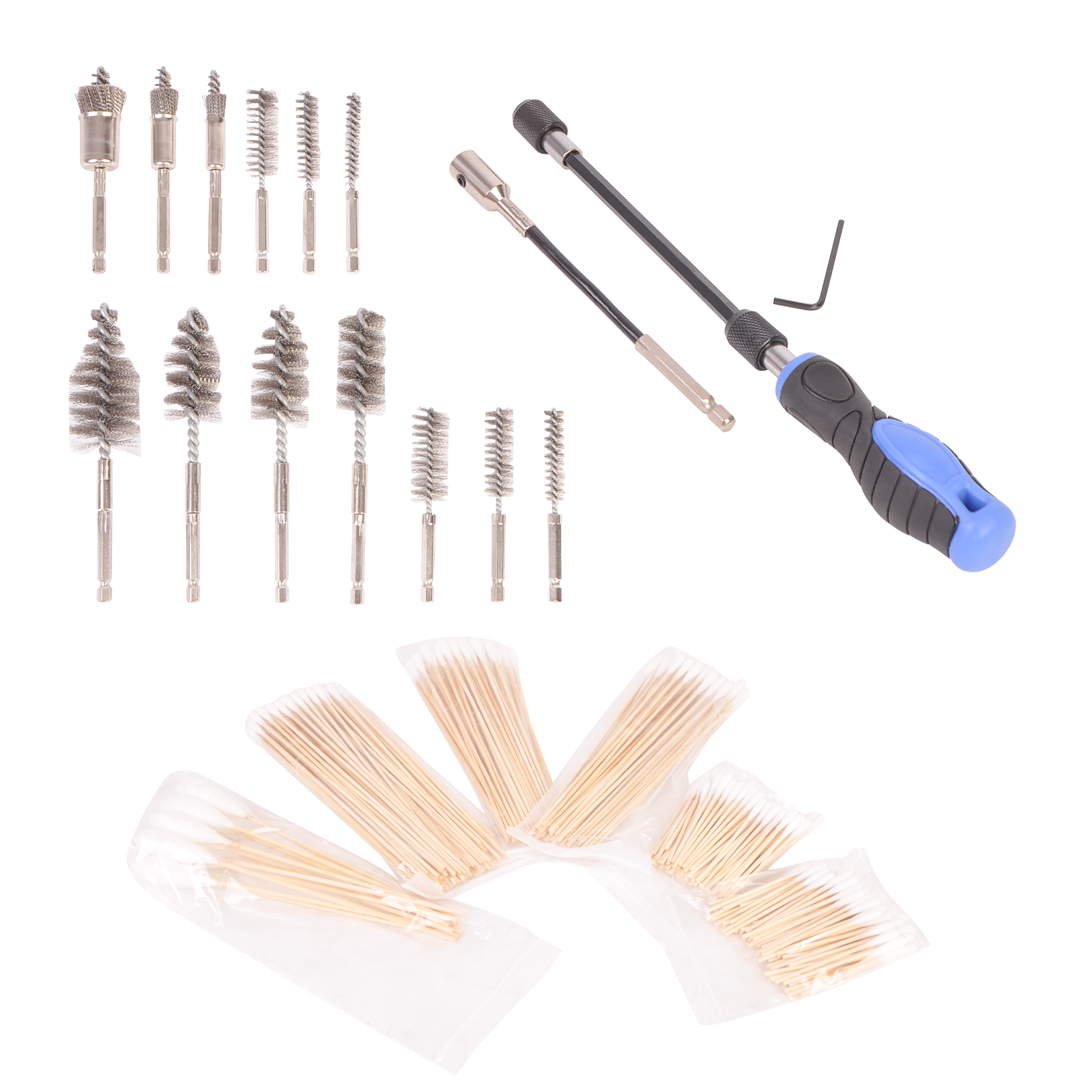 Diesel Injector Seat Brush Master Cleaning Kit on Cylinder Heads