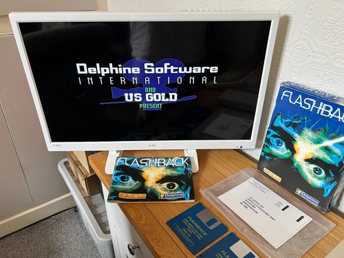 Amiga Delphine Flashback Game - Very Rare & Working -👽👾Retro Gift Idea👾👽 - Afbeelding 6 van 24