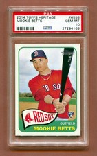 2014 TOPPS HERITAGE #H558 MOOKIE BETTS RC PSA 10 27294163