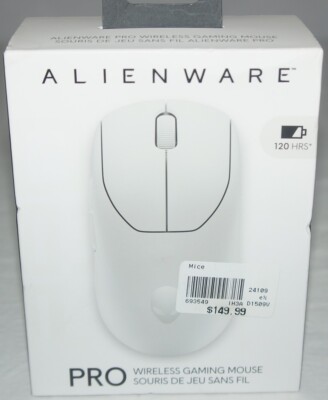 New Alienware Pro 570-BBGM 2.4GHz Wireless Gaming Ambidextrous Mouse - USB Wired