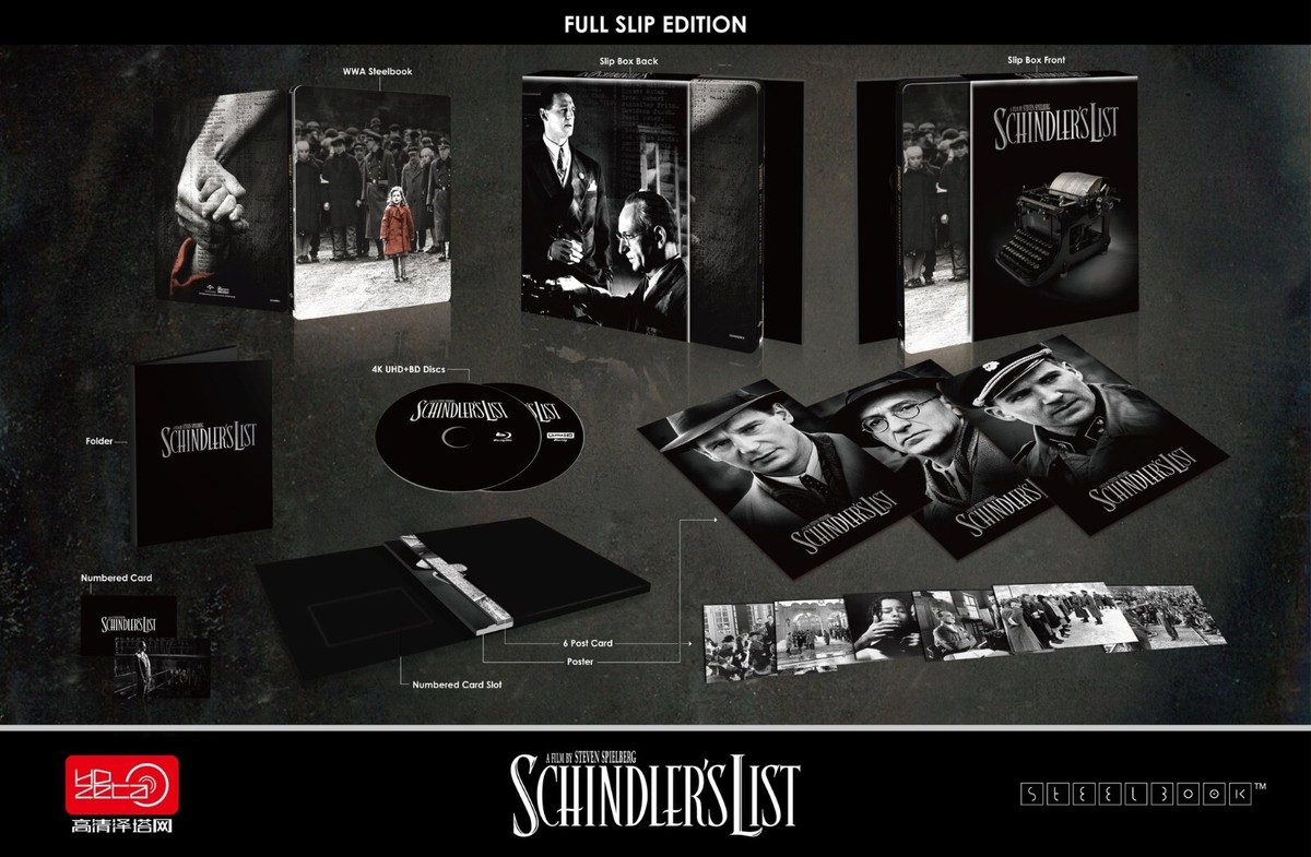 Schindler's List 4K UHD Steelbook HDzeta Silver Label One Click