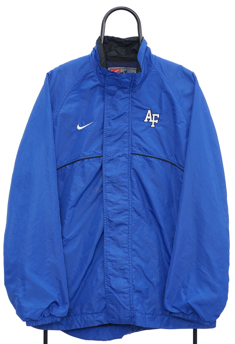 Nike Track Jacket Full Zip Sportswear AF 90s Vintage Blue Nike Track Jacket Full Zip Sportswear AF 90s Vintage Blue