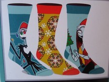 Men s Crew Socks 3 Pair Size 8-12 Disney The Nightmare Before Christmas Jack NEW