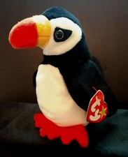 BEANIE BABIES  PUFFER THE PUFFIN BIRD  MINT W/ MINT TAG  RARE TAG ERRORS
