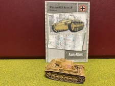Axis  Allies Miniatures, World War II, Germany, Panzer III Ausf F Tank, 30/45