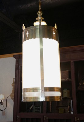 Church Sanctuary Chapel Pendant Cylinder Light Vintage