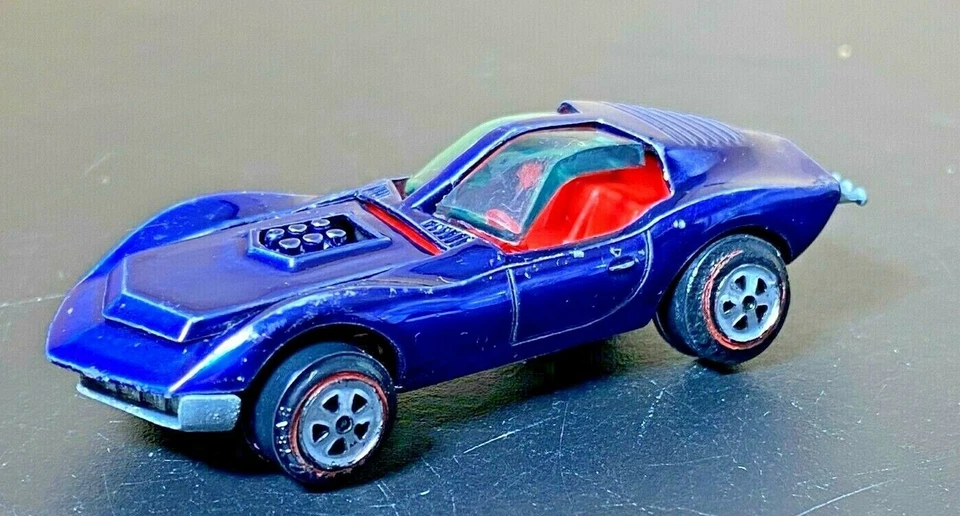 Johnny Lightning Mako Tiburón Metálico Azul Rojo Topper Redline Personalizado Leer De Colección Foto 3 de 4