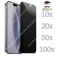 Wholesale Privacy Tempered Glass Screen Protector for iPhone 16 15 14 13 Pro Max