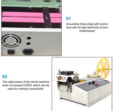 Hot and Cold Strip Cutter Automatic Webbing Tape Textile Ribbon Cutting Machine