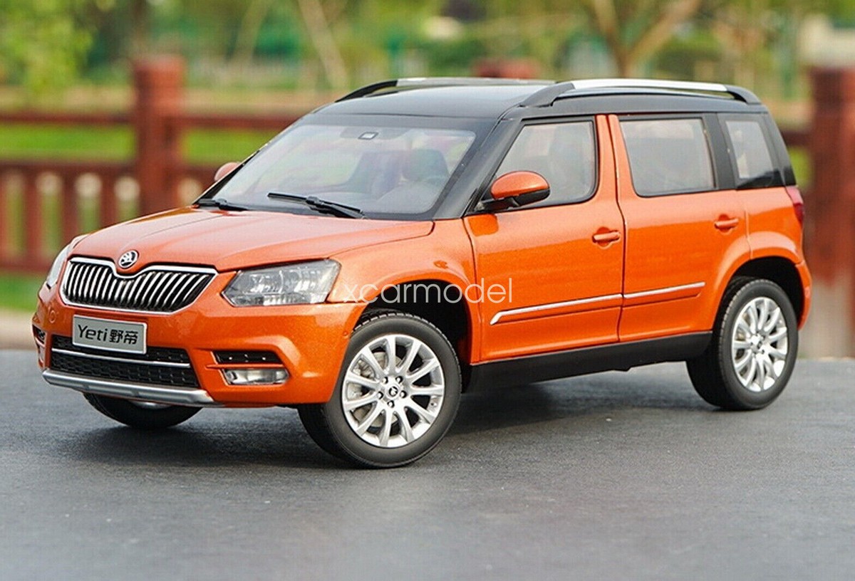 1/18 Scale For Volkswagen Skoda Yeti SUV Orange Diecast Car