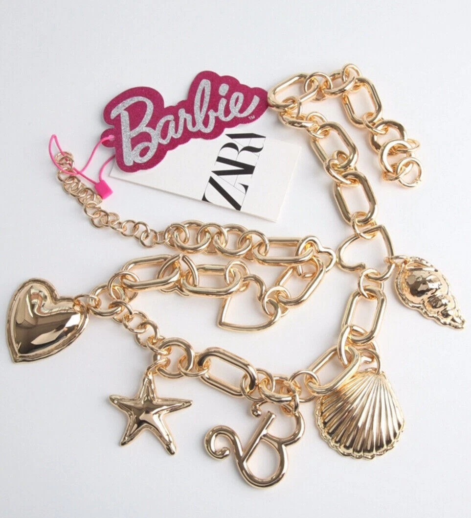 BARBIE Silver-tone CHARM BRACELET Fashion JEWELRY Adjustable Girls Womens  NEW!!