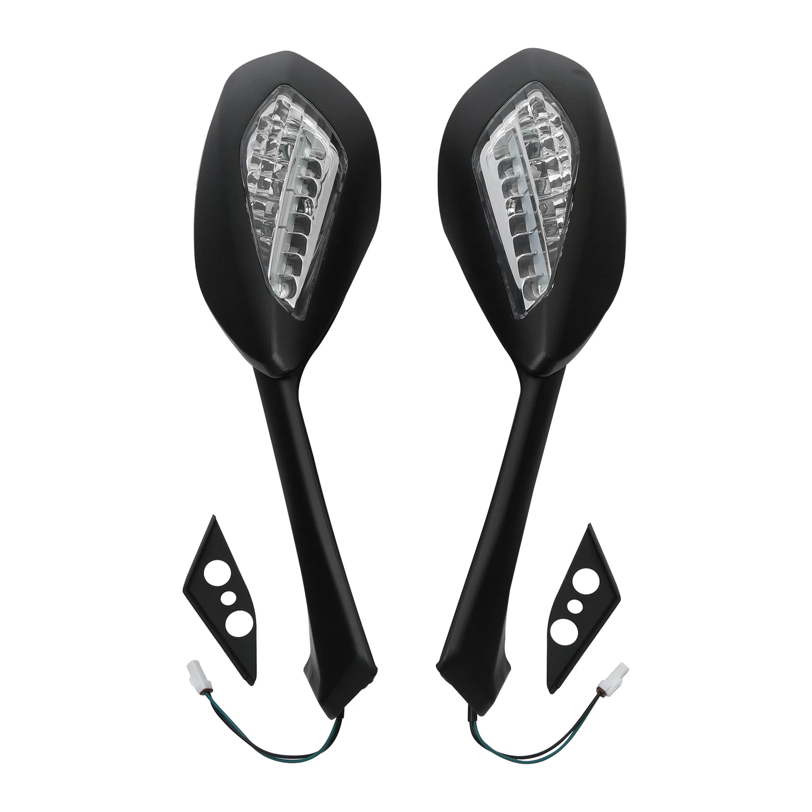 Rear-View Mirrors LED Turn Signals Fit For Ducati Panigale V4 2018-21 2019 2020