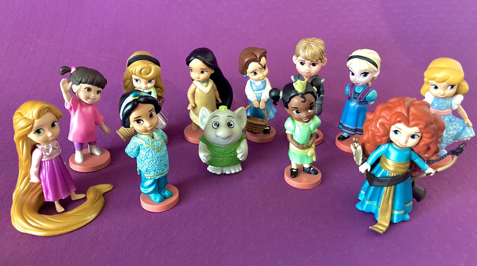 3" Princess 12 Cake Toppers