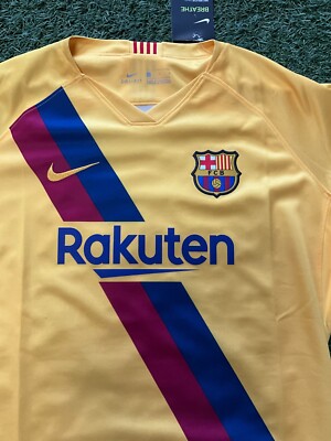 新品 NIKE FCB バルセロナ 19-20 レディース　ユニフォーム BNWT 19-20 FC Barcelona Nike Home Jersey Womens Blue Size XS