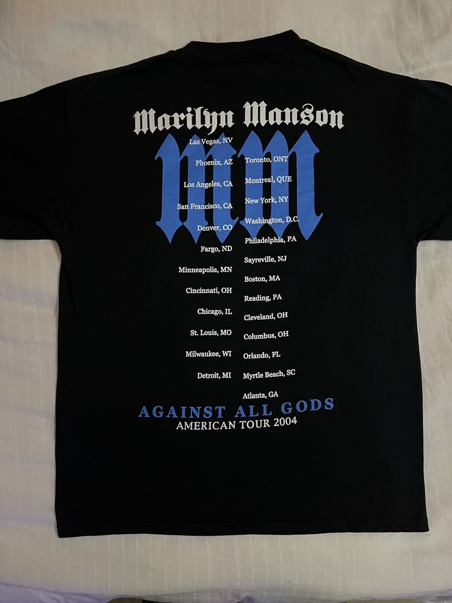 ORIGINAL Marilyn Manson Against All Gods Tour T-Shirt Size ORIGINAL Marilyn Manson Against All Gods Tour T-Shirt Size