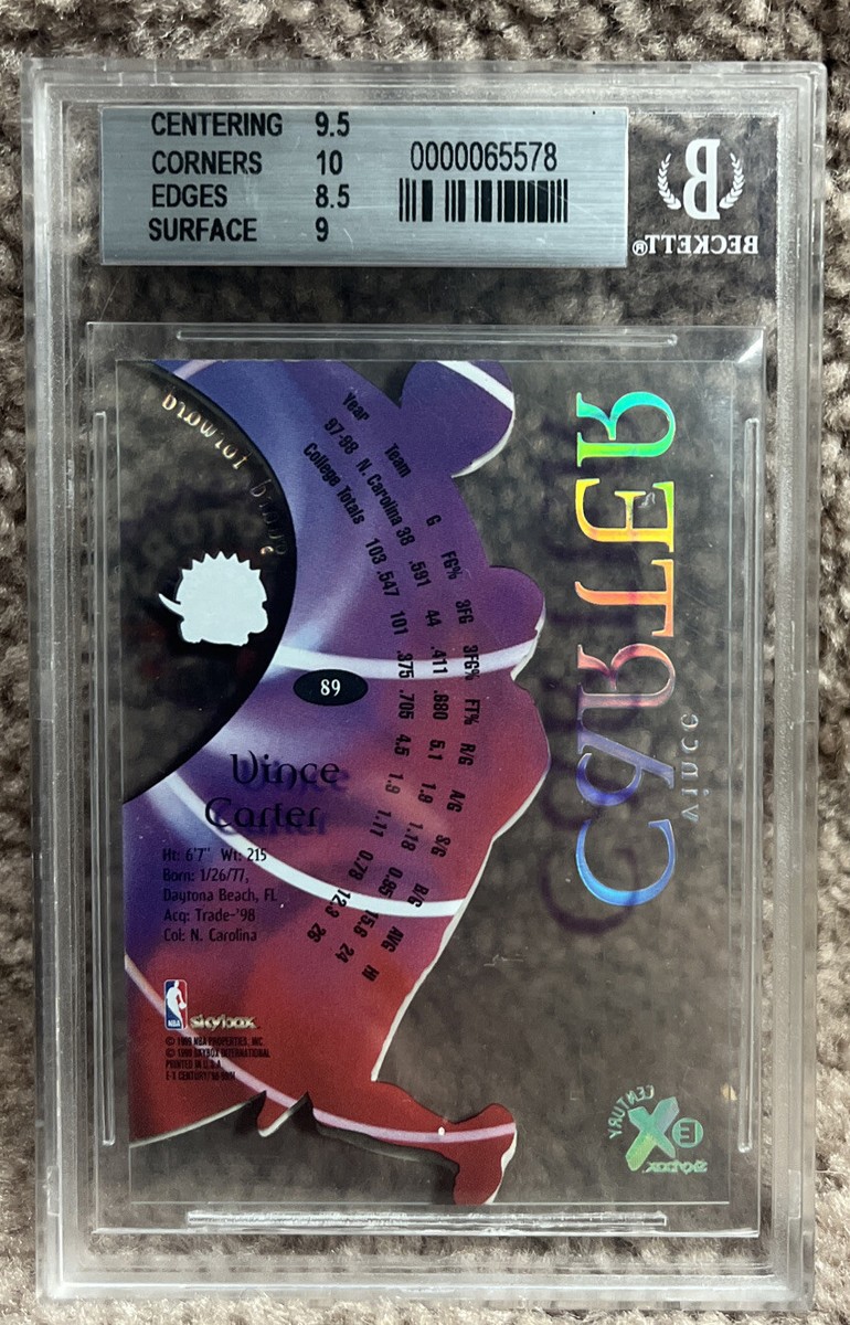 Vince Carter 1998 Skybox E-X Century Rookie #89 Raptors RC