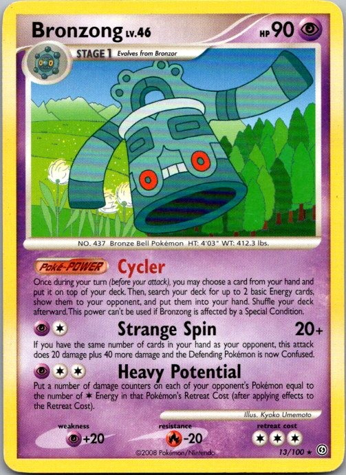 Bronzong Rare Stormfront 13/100 MP