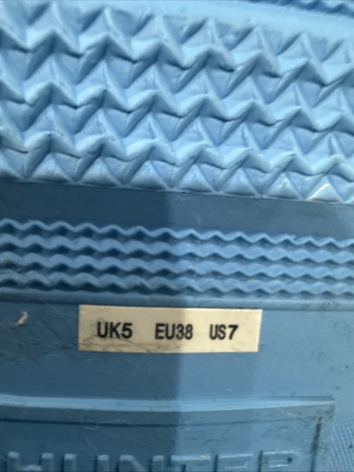 Botas de lluvia Hunter 'Garden Stripe' azules talla 7 Foto 4 de 4