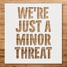 Bold Stencil Text Message Identity Home Decor Reusable Plastic - StencilAir