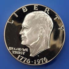1976-S Type 2 Clad Proof Eisenhower Dollar Choice BU Ike US Coin FAST SHIPPING