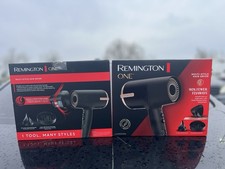 Remington ONE Multi-Style Hair Dryer Black with Attachments Flyaway Tamer
