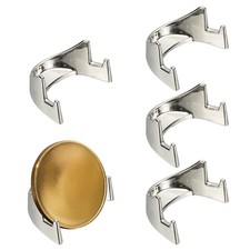 Coin Display Stands, 5Pcs Mini Coin Easel Presentation Holder, Silver