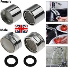 WATER SAVING TAP AERATOR FAUCET MALE FEMALE NOZZLE SPOUT END DIFFUSER FILTER UK