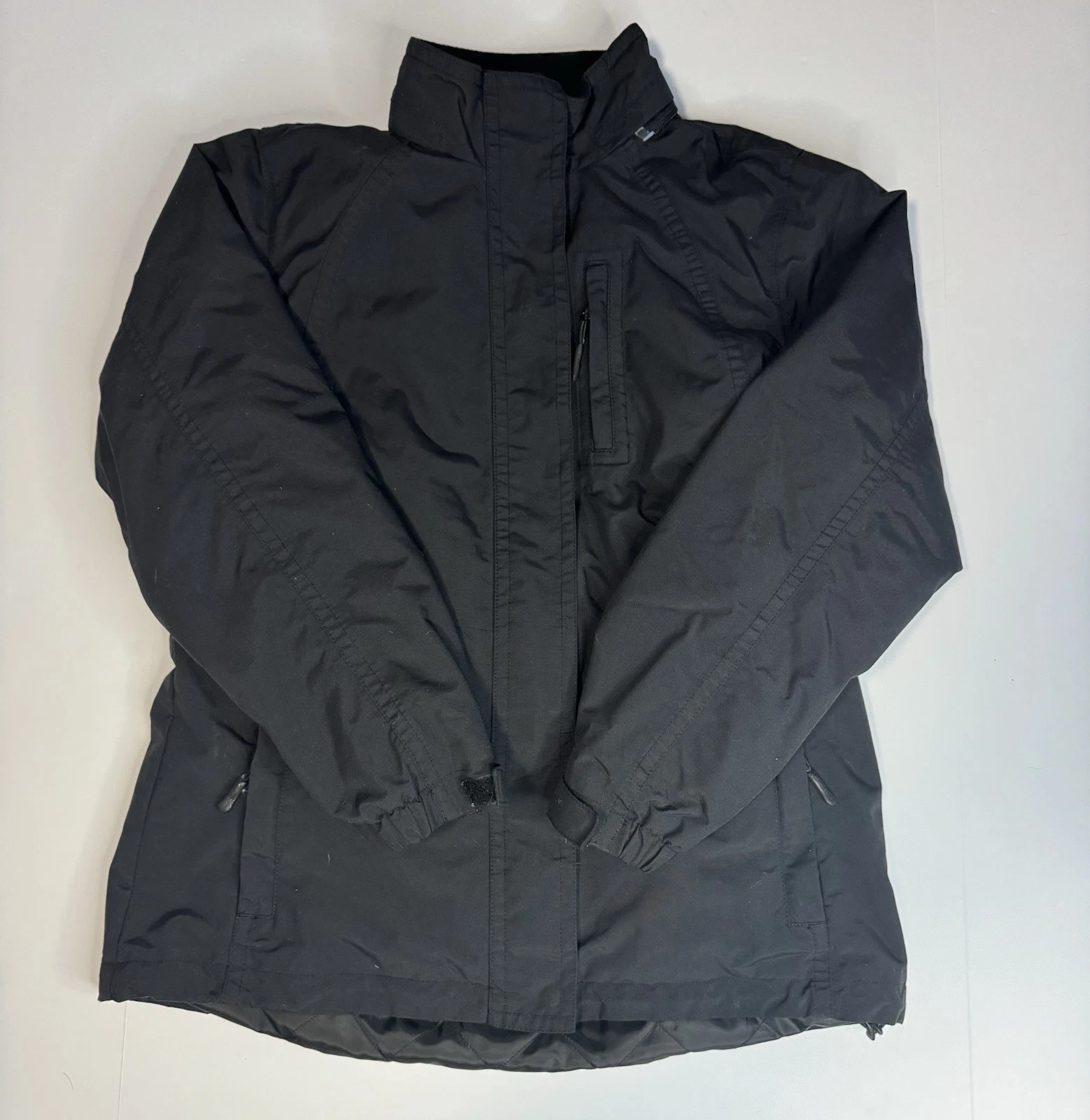 Eddie Bauer WeatherEdge Men’s Jacket Black Size L Waterproof Nylon Coat
