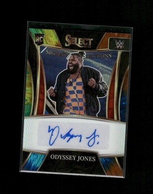 2022 Select WWE Odyssey Jones #SN-ODY Signature Selections Tie-Dye /25 (RC)