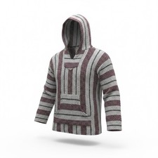 Baja Joe Pullover Hoodie XL Mexican Baja Blanket Hoodie Surf Skate Boho