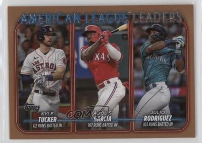 2024 Series 1 League Leaders Gold Julio Rodriguez Adolis Garcia Kyle Tucker 08jk