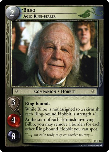 Bilbo, Aged Ring-bearer Lightly Played LOTR: Bloodlines