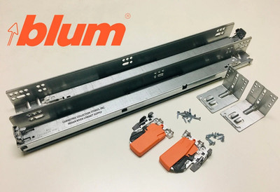 6 Blum TANDEM plus BLUMOTION 563H Soft Close 21'' Drawer Slide Kit - 563H5330B