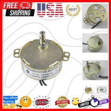 TYC-50 Small Synchronous Motor AC 110V 2.5/3RPM 4W 50/60HZ CW/CCW Electric Ge...