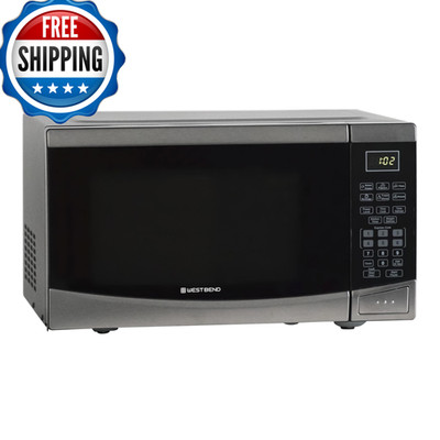 West Bend Microwave Oven 900-Watts Compact 10 Power Levels And 6 Pre Cooking