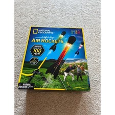 National Geographic Light-Up Air Rockets STEM Kit 3 Rockets Launch Base Ages 6
