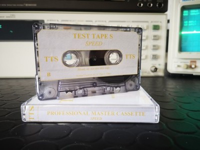 PROFESSIONAL TEST TAPE S - SPEED 3kHz 0dB 775mV RMS FOR BOOMBOX WOLKMAN DECK ECC