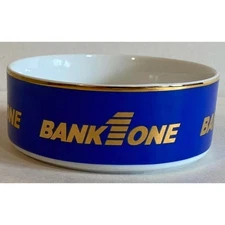 Tiffany & Co. Bank One Ceramic Ashtray Made In Japan