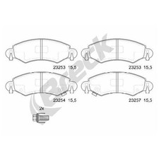 Satz Bremsbeläge 24518775 Bremsklötze vorne für Subaru Justy 3 G3X