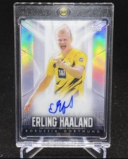2020 Topps Chrome Transcendent BVB Erling Haaland ON CARD Auto Refractor # 3/25
