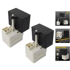 UPGRADED Refrigerator Start Relay and Capacitor for Whirlpool Kenmore - 2 Pack
