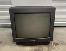 Sony Trinitron 13" CRT TV KV-13TR27 Retro Gaming 1992 Vintage No remote control