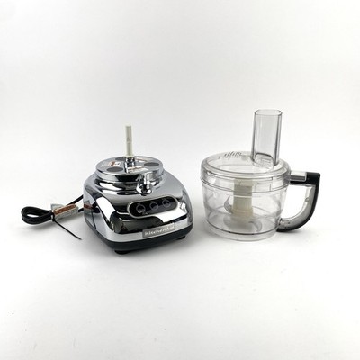 KitchenAid Chrome 7-Cup Food Processor KFP750CR0 w/Bowl & 1 Blade - Works