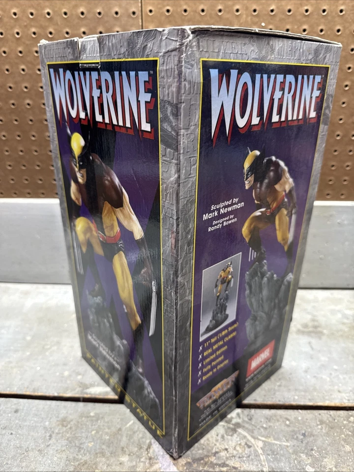 Bowen Designs Marvel The Wolverine Estatua Tamaño Completo X-Men Versión AMARILLA RARA Foto 4 de 4