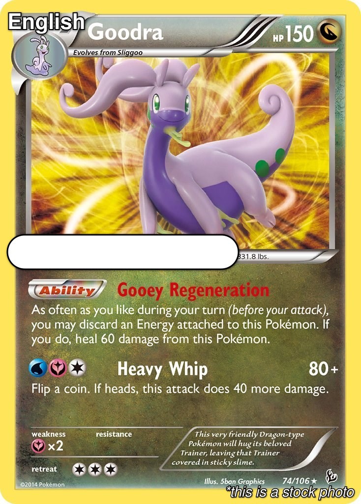Goodra 74/106 FLF Holo Rare LP Pokemon