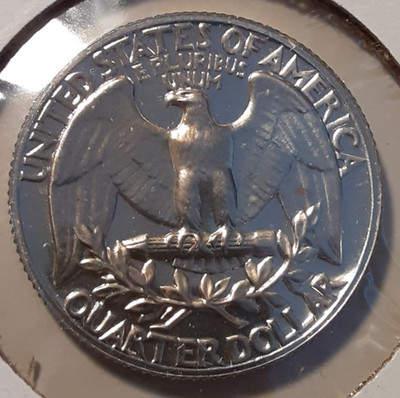 1963 25C US Philadelphia Mint Washington Quarter 90% silver proof #40x-13292/RBJ