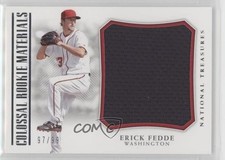 2018 Panini National Treasures Colossal Rookie Materials 97/99 Erick Fedde 0a3