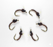 KF Flasher Nymph Emergers UV Chocolate  -  Premium Trout Fly Fishing Flies